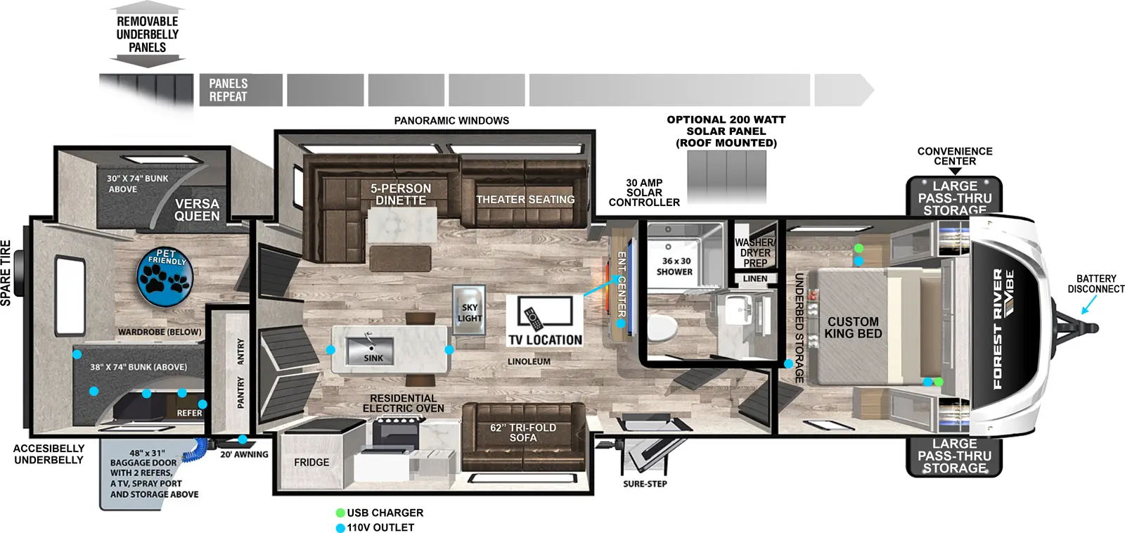 Vibe 3400BH Floorplan